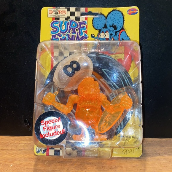 Classic Ed Roth Rare Clear Orange Surf Fink. Sealed. NOS. Japan. Planet Toys. - Picture 2 of 13